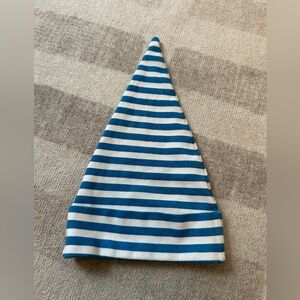 Kate Quinn Blue and White Striped Gnome Hat (Size 12-18 Months)